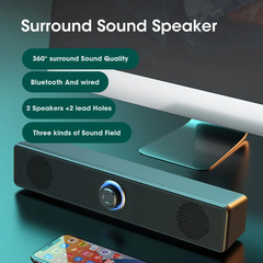 Sistema de sonido para cine en casa, barra de sonido envolvente 4D con Bluetooth - comprar en línea