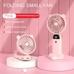 Miniventilador portátil plegable para colgar en el cuello recargable - comprar en línea