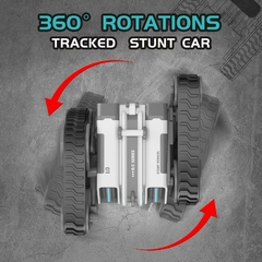 Coche teledirigido con orugas de alta velocidad, coche acrobático con rotación en internet