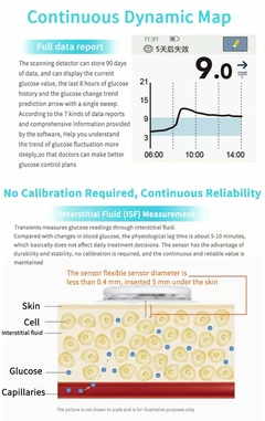 Freestyle-medidor de glucosa en sangre, escáner con Sensor - tienda en línea