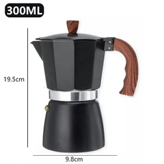 150ml 300ml, máquina para hacer espresso con mango de madera vintage - Camposhop