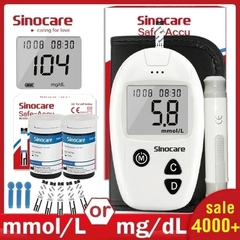 Sinocare -medidor de glucosa en sangre Safe-Accu, tiras diagnósticas de glucosa - tienda en línea