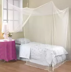 Toldo de poste de cuatro esquinas para estudiante, mosquitera de cama tamaño Ki en internet