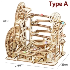 Imagen de Rompecabezas de madera 3d para canicas