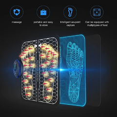 Imagen de Masajeador eléctrico EMS para pies, esterilla para aliviar el dolor