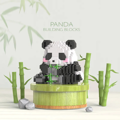 Bloques de construcción de animales Panda