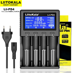 LiitoKala-cargador de batería de Lii-PD2, para pilas AA AAA 18650 V/26650 V/217 - tienda en línea