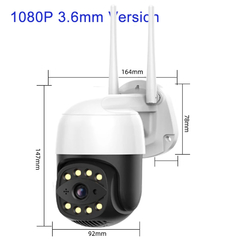 Cámara IP de 5MP/1080P para exteriores, videocámara de vigilancia con seguimie en internet