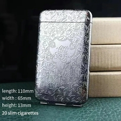 Estuche de cigarrillos con grabado de lujo, caja de almacenamiento - tienda en línea