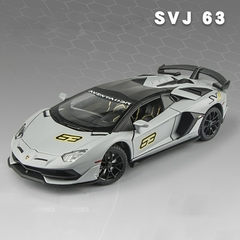 Lamborghinis-Coche de juguete de aleación modelo aventurador SVJ63