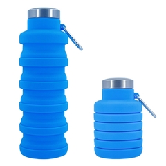 Botella de agua de silicona portátil, botella de café plegable retráctil - tienda en línea