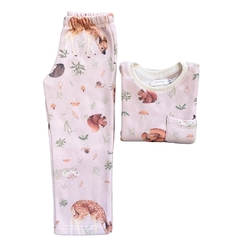 PIJAMA BOSQUE (Cuello blanco)