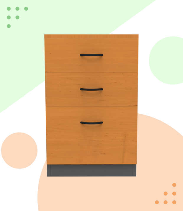 Mueble archivador tipo Kardex de 2 cajones y cerradura