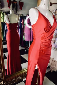 VESTIDO LARGO ROJO - comprar en línea