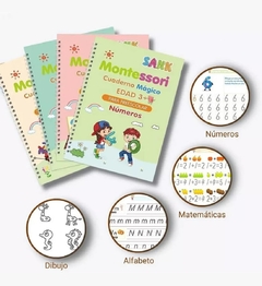 CUADERNO MAGICO EDUCATIVO EN ESPAÑOL CON RELIEVE KIT X 4 en internet