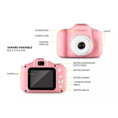 Imagen de MINI CAMARA FOTOS DIGITAL INFANTIL CON JUEGOS RECARGABLE