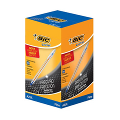 LAPICERA BIC FINA 0.8MM CRISTAL BOLIGRAFO BIROME X 50 UNIDADES