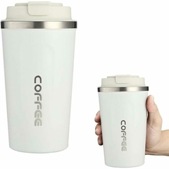 VASO JARRO TERMICO CAFE ACERO INOXIDABLE TAPA ANTIDERRAME 500ML - comprar online