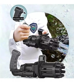 BURBUJERO PISTOLA GUN ELECTRICA AUTOMATICA PILA NIÑOS TIKTOK - tienda online