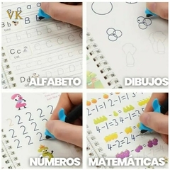 Imagen de CUADERNO MAGICO EDUCATIVO EN ESPAÑOL CON RELIEVE KIT X 4