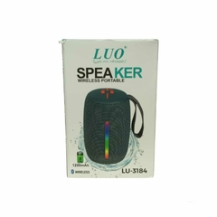 Imagen de PARLANTE PORTATIL BLUETOOTH INALAMBRICO LUCES AUDIORITMICAS LU-3184