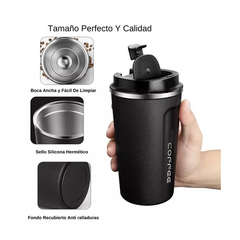 VASO JARRO TERMICO CAFE ACERO INOXIDABLE TAPA ANTIDERRAME 500ML en internet