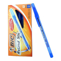 BOLIGRAFO LAPICERA BIC ROUND STIC CAJA X 12 UNIDADES