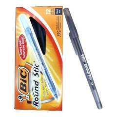 BOLIGRAFO LAPICERA BIC ROUND STIC CAJA X 12 UNIDADES - comprar online