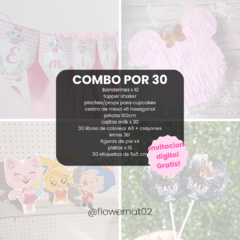 COMBO COMPLETO PARA CUMPLEAÑOS Y EVENTOS - Flower NAT