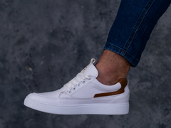 Zapatillas Contrast - Blanco+Marron - comprar online