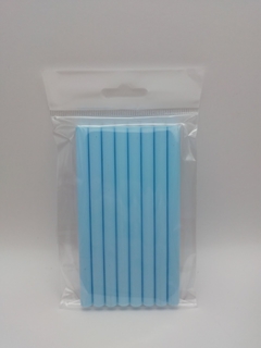 Barras de silicón lacre color azul claro - Paquete de 8 barras. - comprar en línea