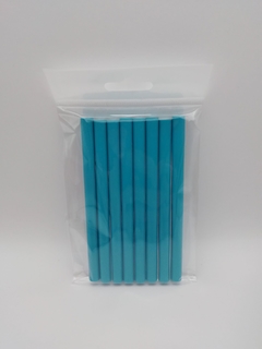 Barras de silicón lacre color azul turquesa - Paquete de 8 barras. - comprar en línea