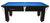 Mesa Sinuca Bilhar Preta Ardósia 2,20x1,20 Procópio - Azul - comprar online