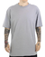 Camiseta Streetwear Básica Oversized Algodão Fio 30.1 Cinza - comprar online