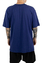 Camiseta Streetwear Lisa Oversized 100% Algodão Azul Marinho - Polo Look