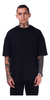 Camiseta Oversized Streetwear Fio 30.1 Preta Camisa Lisa na internet