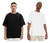 Camiseta Larga Oversized Streetwear T-shirt Black White na internet