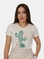 Camiseta Feminina Texas World Cactus Off White