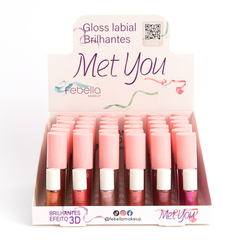 GLOSS LABIAL BRILHANTES EFEITO 3D MET YOU 01 AO 06 C/36 - FEBELLA (LG40519)