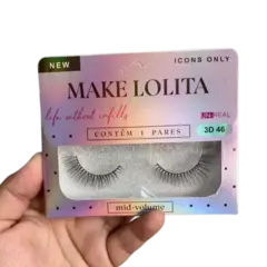 CÍLIOS POSTIÇO 3D C/12 - MAKE LOLITA (ML-1200) - comprar online