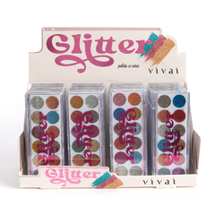 PALETA DE GLITTER 12 CORES C/24 - VIVAI (2172.1.1)