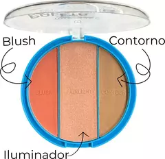 PALETA DO ARASSO BLUSH, ILUMINADOR E CONTORNO C/12 - MIA MAKE (492) na internet