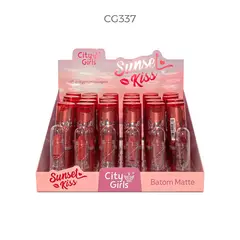 BATOM MATTE SUNSET KISS 01 AO 06 C/24 - CITY GIRLS (CG337)