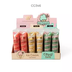 LIP GLOSS ICE CREAM 01 AO 03 C/24 - CITY GIRLS (CG346)