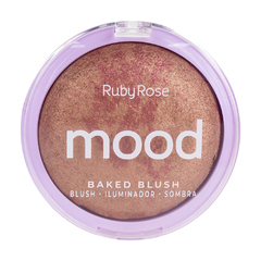 BLUSH, ILUMINADOR, SOMBRA BAKED BLUSH MOOD C/36 - RUBY ROSE (HB-6117)