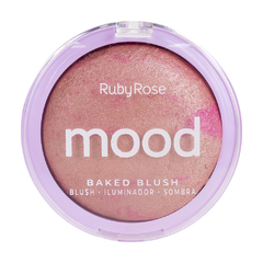 Imagem do BLUSH, ILUMINADOR, SOMBRA BAKED BLUSH MOOD C/36 - RUBY ROSE (HB-6117)