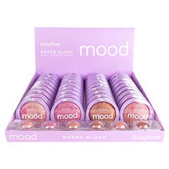 BLUSH, ILUMINADOR, SOMBRA BAKED BLUSH MOOD C/36 - RUBY ROSE (HB-6117)