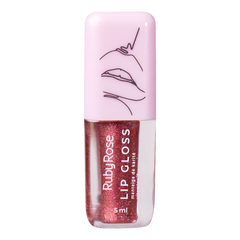 LIP GLOSS COM GLITTER 01 AO 06 C/36 - RUBY ROSE (HB-8234) - loja online