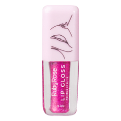 LIP GLOSS COM GLITTER 01 AO 06 C/36 - RUBY ROSE (HB-8234)