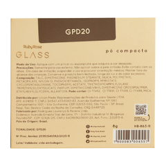 PÓ COMPACTO GLASS GPD20 C/12 - RUBY ROSE (HB-863-11) - ESPAÇO MAKE FRANQUEADOS